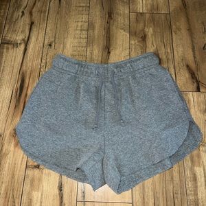 gray sweat shorts